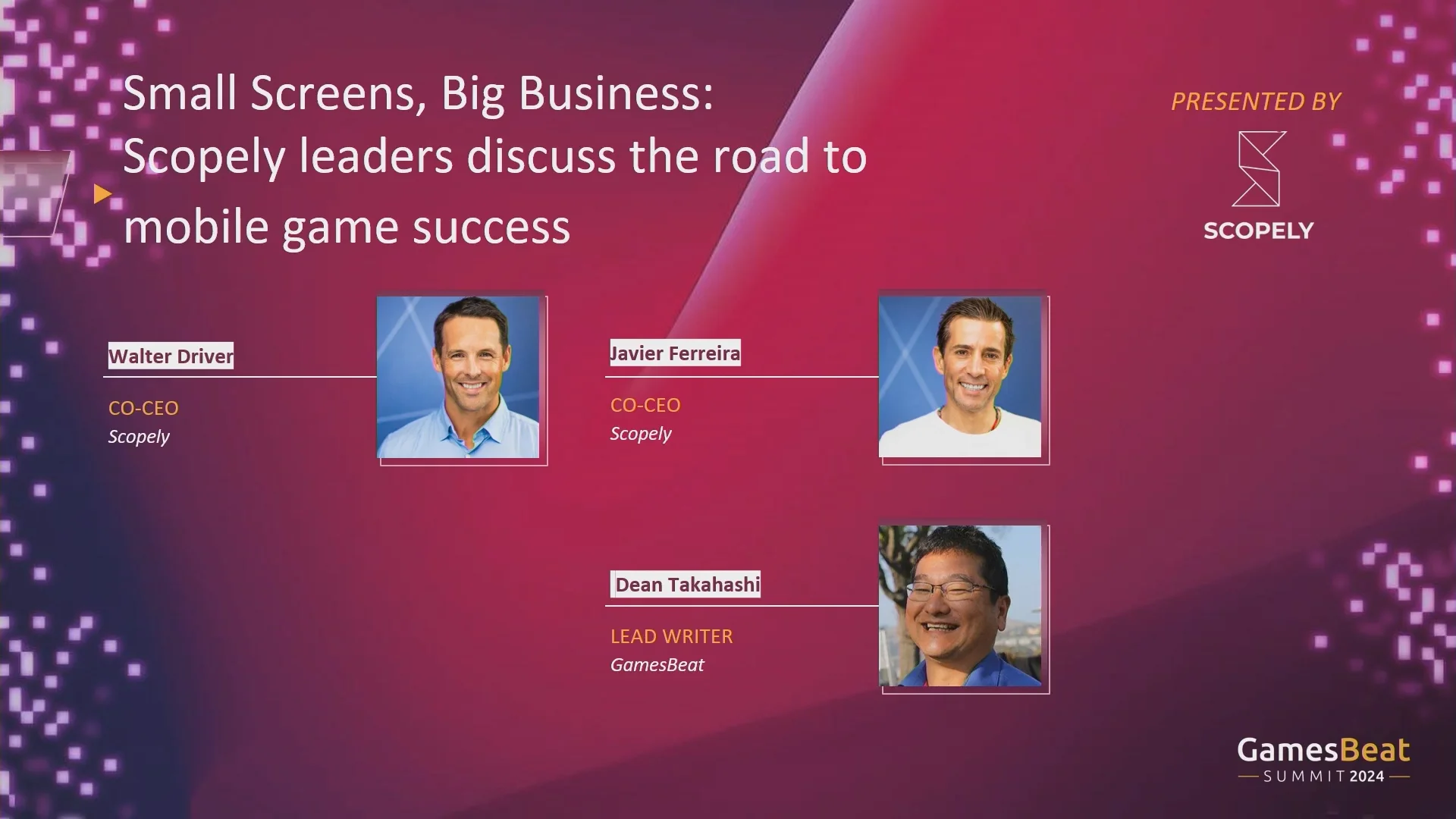 GBS24 - Small Screens, Big Business: Scopely leaders discuss the road ...