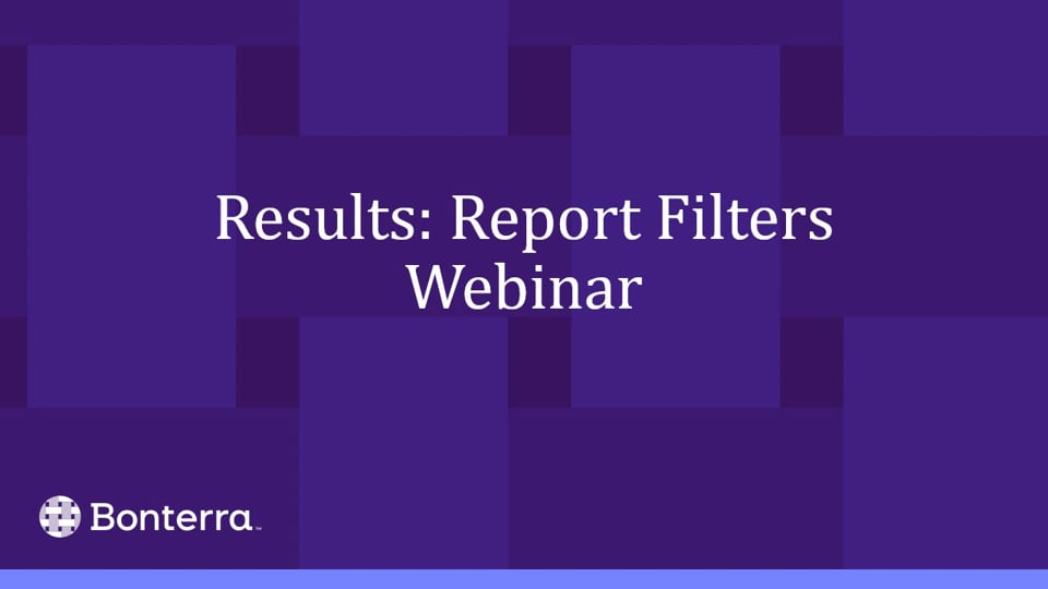 Report Filters