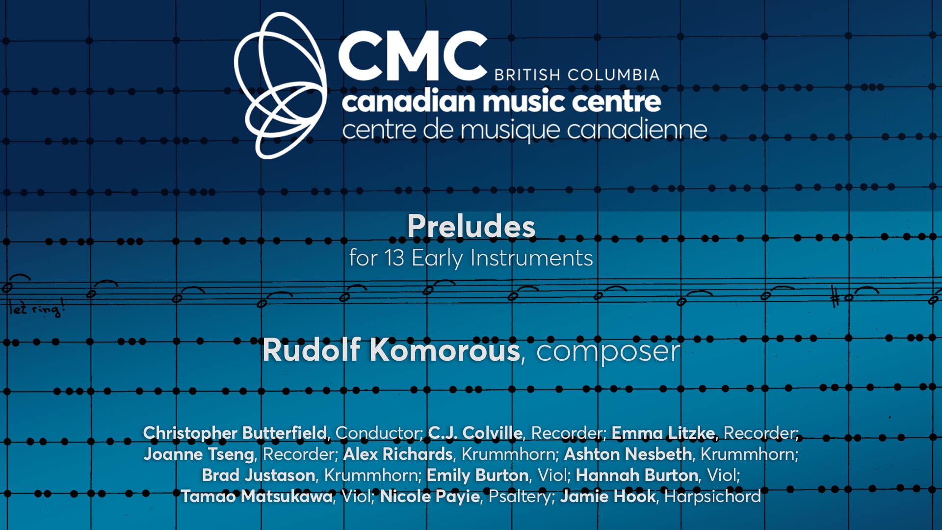 Preludes for 13 Early Instruments by Rudolf Komorous