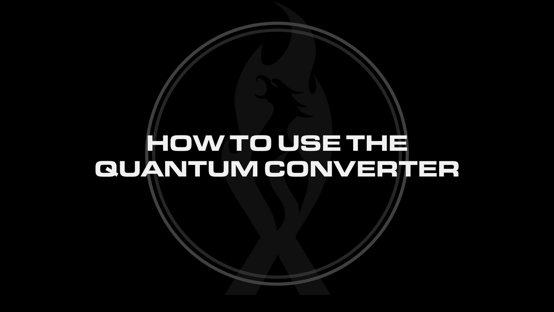 How to Use the Quantum Converter