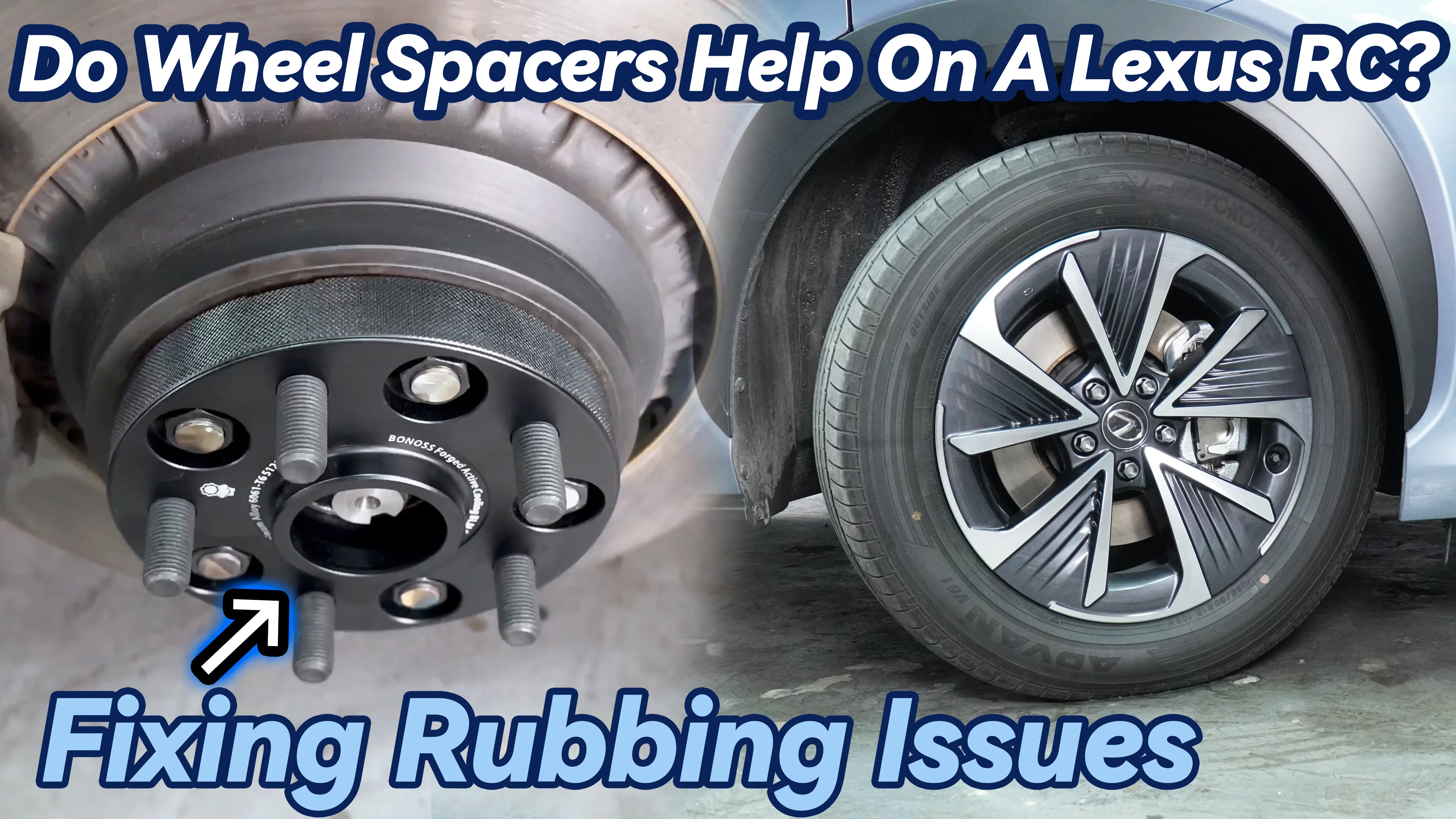 Fixing Rubbing Issues Do Wheel Spacers Help on a Lexus RC? BONOSS