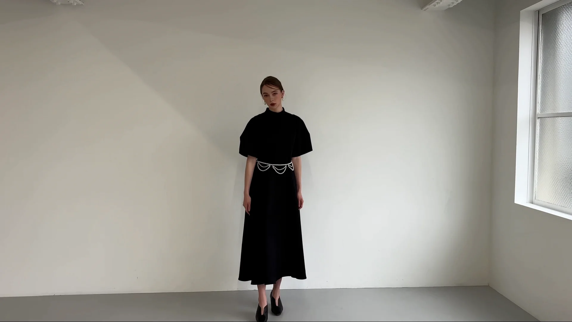 pearl belted puff dress | Acka.| エーシーケーエー|公式 pearl belted puff dress | Acka.| エーシーケーエー|公式