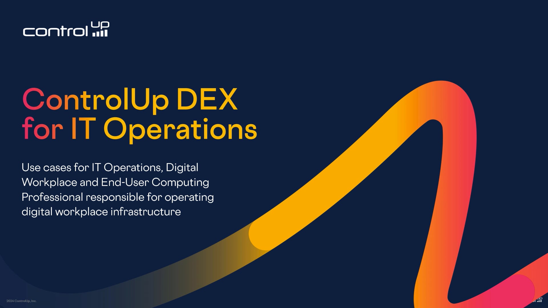 ControlUp DEX for IT Operations Use Cases - Full Demo
