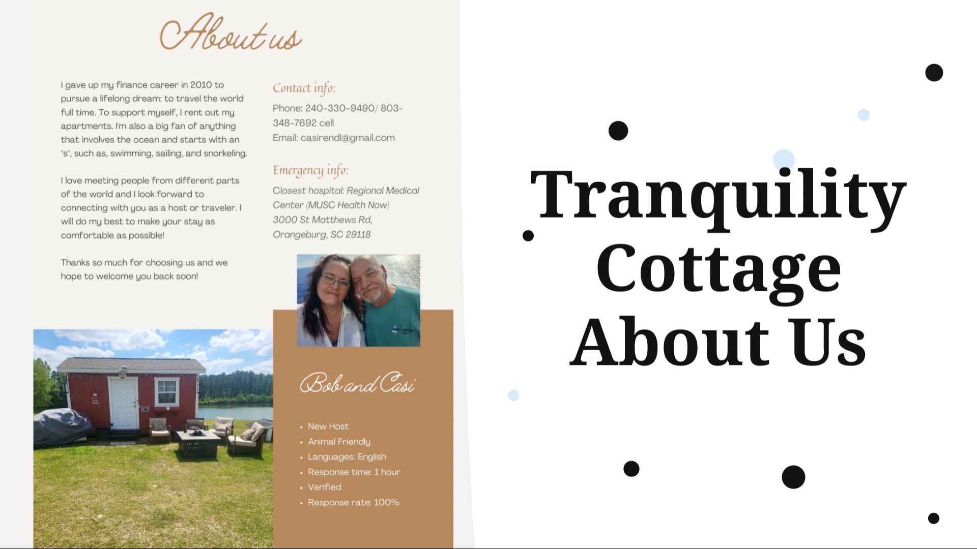 Tranquility Cottage About Us