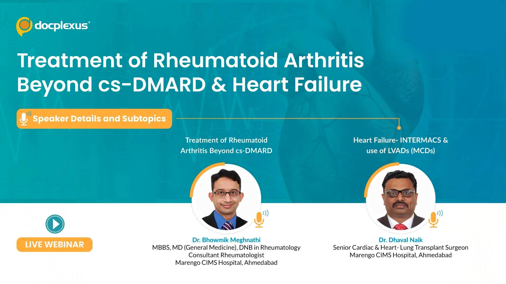 Treatment of Rheumatoid Arthritis Beyond cs-DMARD & Heart Failure