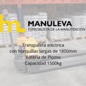 Transpale eléctrico 1500 kg - Horquillas 1800 mm video