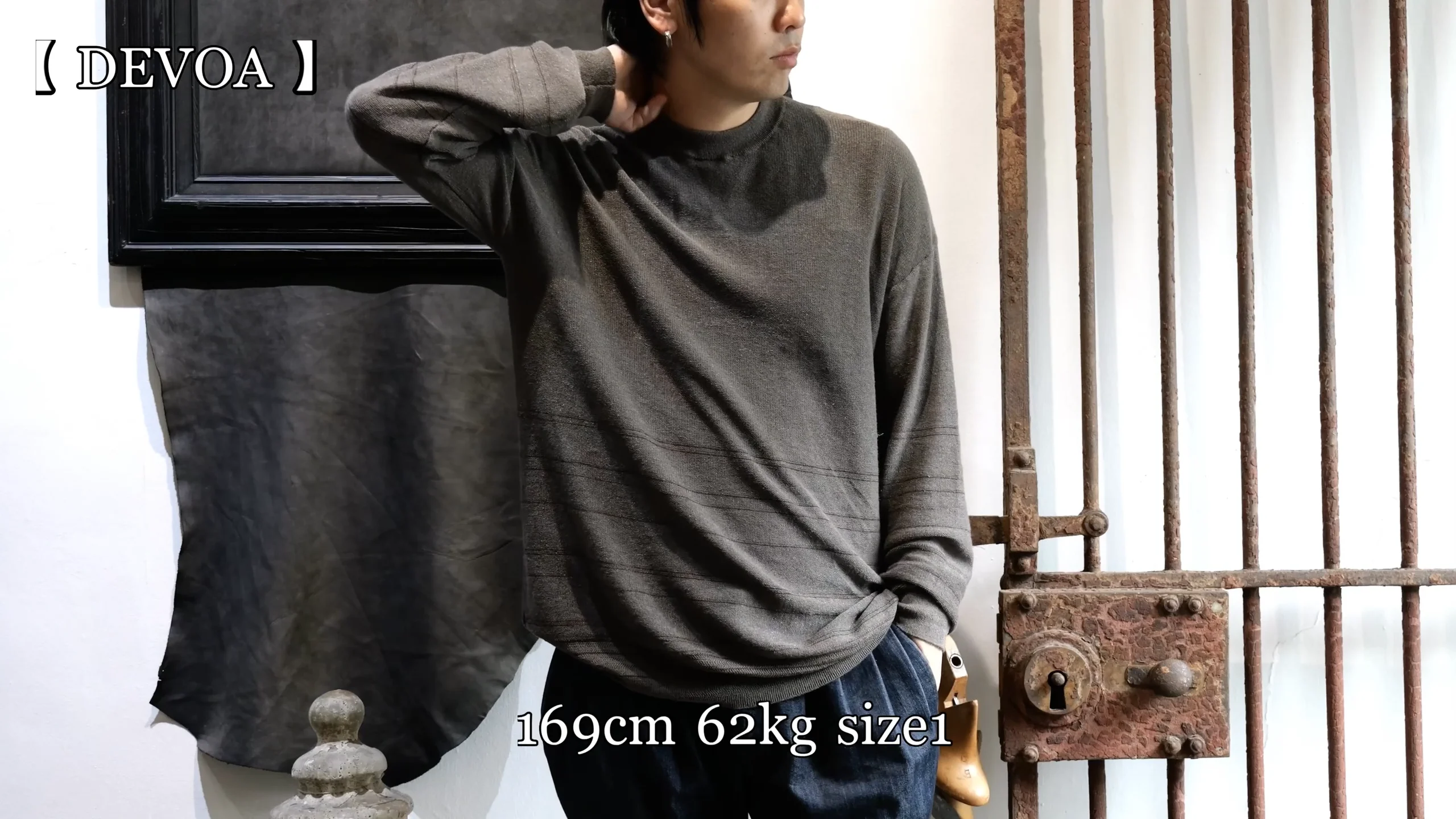 DEVOA デヴォア 24SS  Pullover Knit Linen Nylon Cotton ニットセーター SKC-LNBL ブラック 3 SKC-LNBL. Pullover Knit Linen Nylon Cotton. Black. DEVOA. « GULLAM