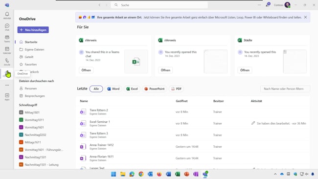 08 Oberfläche Einstieg
