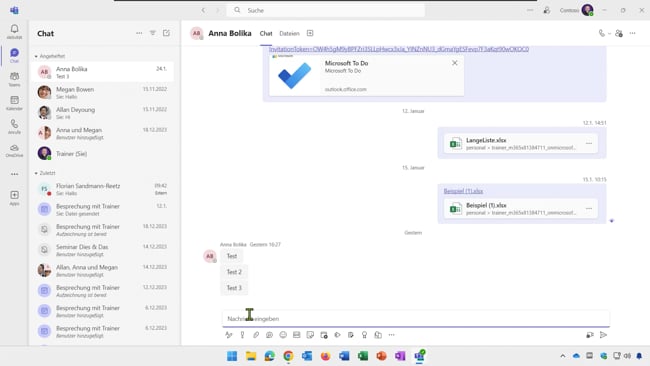 15 Chat Nachricht schreiben