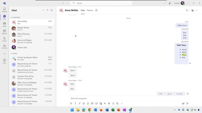 19 Chat weiterführende Funktionen
