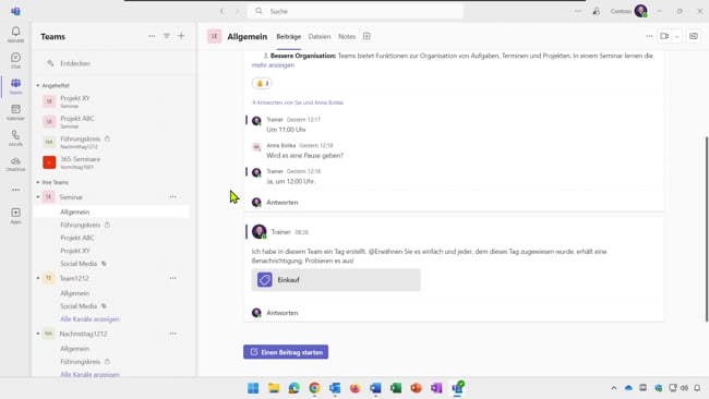 40 Einstellungen als Besitzer