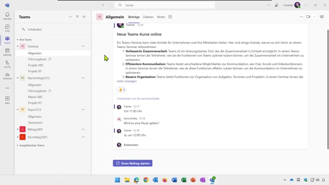 36 Geteilter Kanal gut