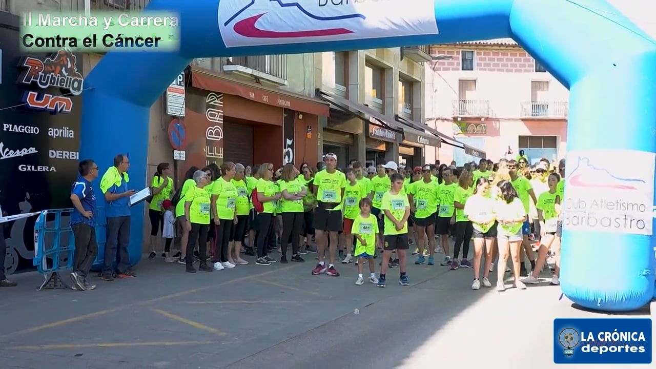 500 PERSONAS PARTICIPARON EN LA 2ª MARCHA CONTRA EL CÁNCER EN BARBASTRO, CON 8000 € NETOS DE RECAUDACIÓN SOLIDARIA