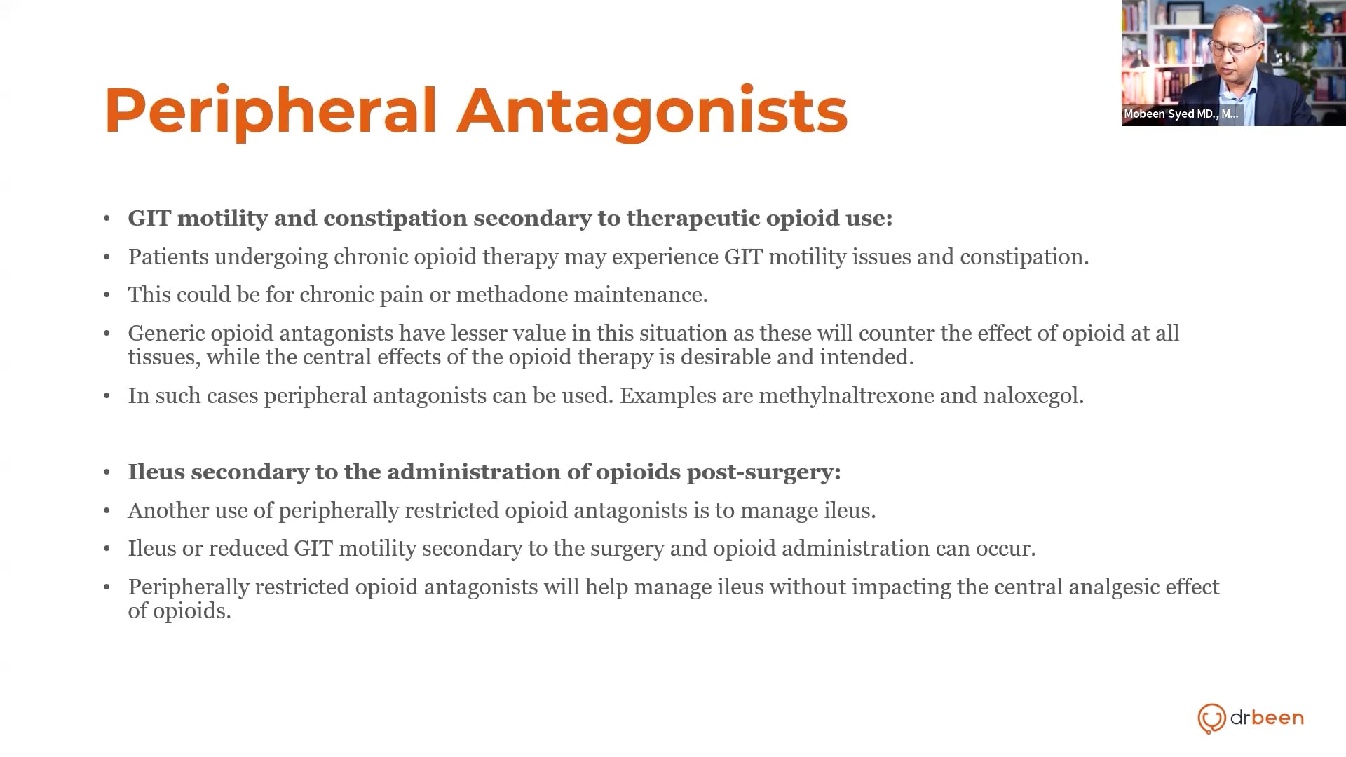Therapeutic Uses of Opioid Antagonists (Pain Part 17)