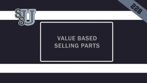 228 Value Based Selling - Parts