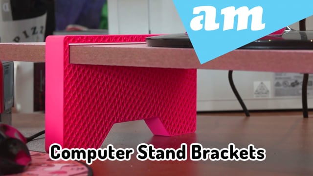 Computer Stand Brackets Cool Idea by 3D Printer and CNC Laser Cutting Machine