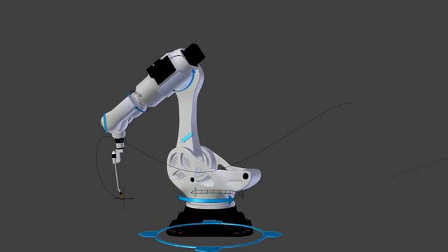 Industrial robot rig with iTaSC IK solver on Vimeo