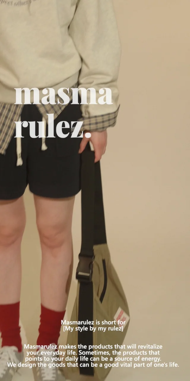 Halfmoon cross bag_khaki beige : Masmarulez [마스마룰즈]