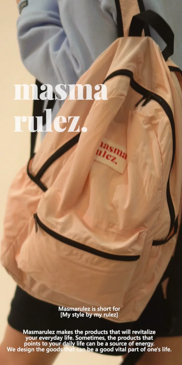 ★masmarulez★ Daily backpack _ Pink Daily bagpack _ Pink : Masmarulez [마스마룰즈]