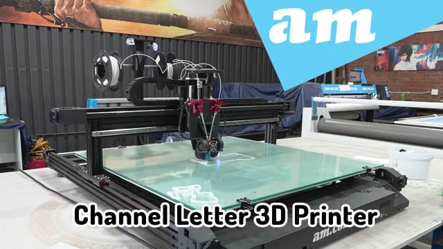 PrintUP 800x800mm Channel Letter 3D Printer with Dual Colour FDM Filament Extrusion