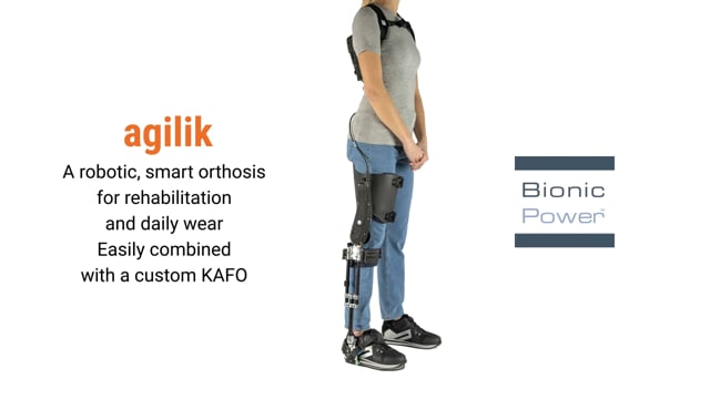 Agilik - A robotic, smart orthosis for rehabilitation and daily wear easily combined with a custom KAFO 