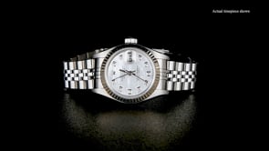 Pre-Owned Rolex Datejust Womens 26mm Automatic Stainless Steel and 18kt White Gold Watch