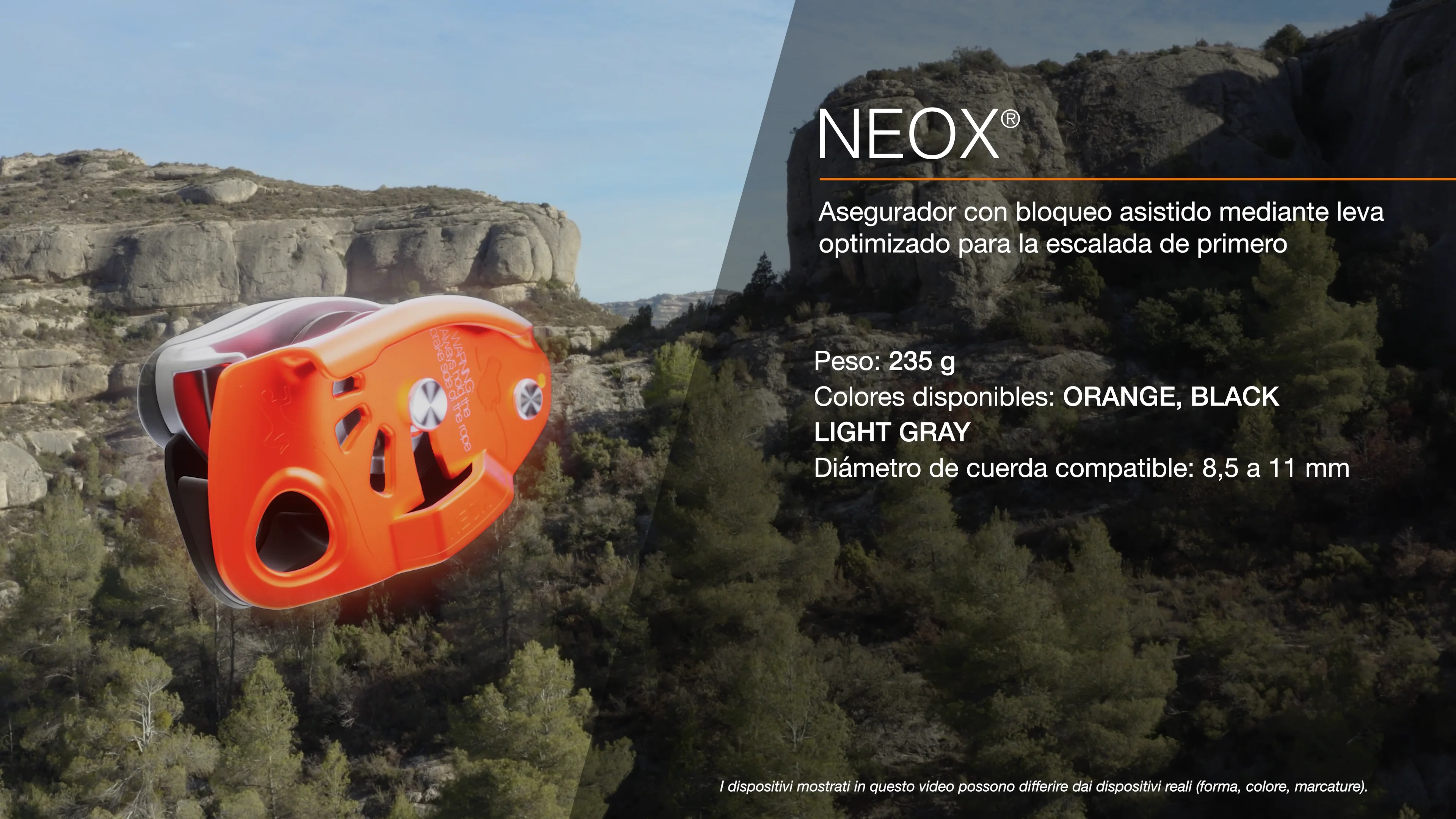 Assureur Petzl NEOX - Blocage Assisté - Couleur Orange - Neuf Sous Emballage - Fabriqué En France