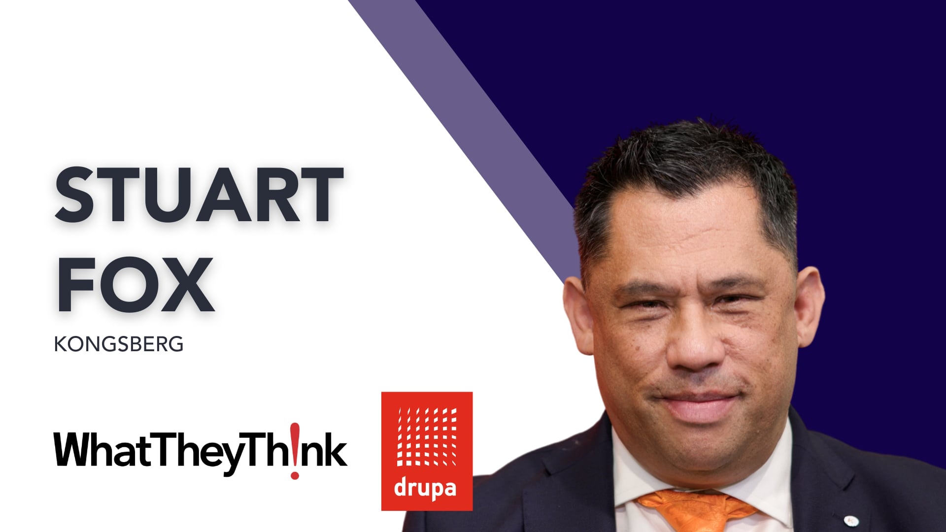 Kongsberg's Stuart Fox at drupa
