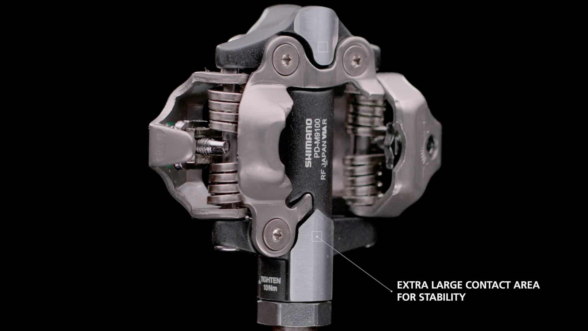 Shimano XTR PD-M9100 XTR XC race pedals, 3 mm shorter axle