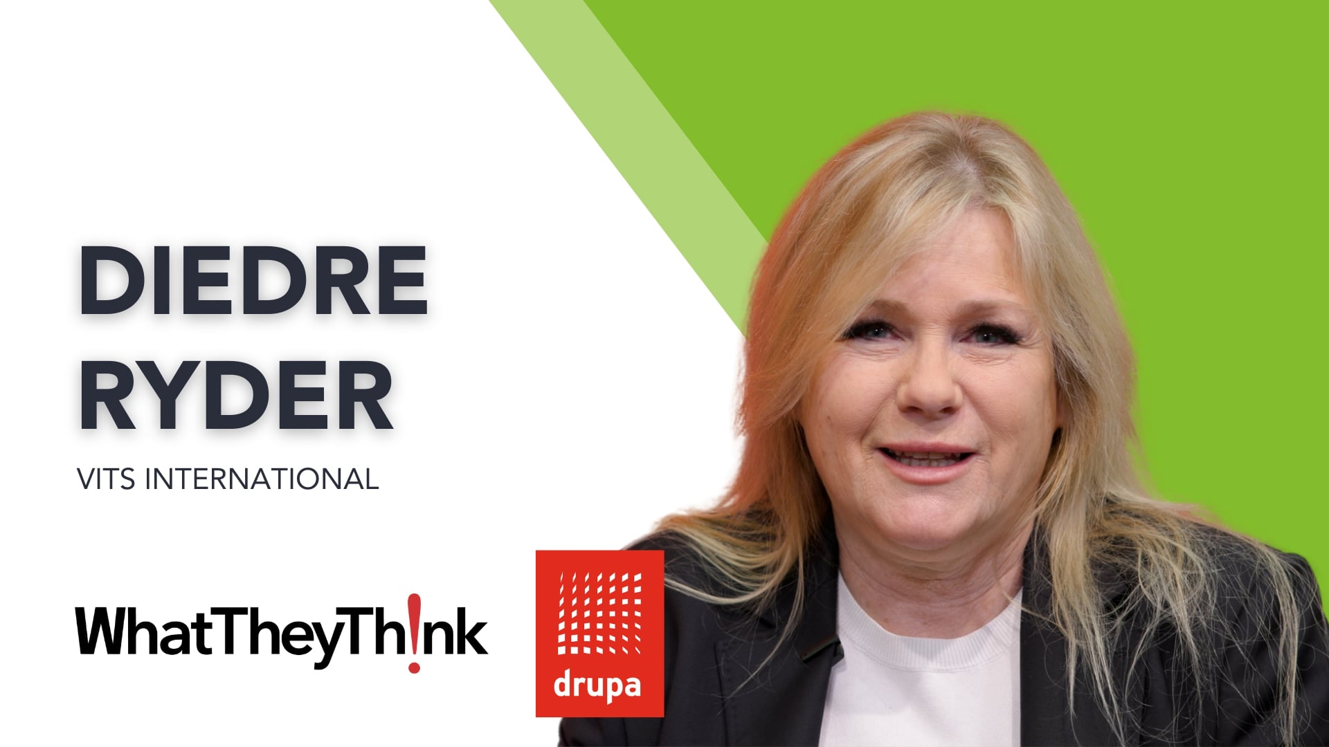 Deirdre Ryder of VITS International at drupa