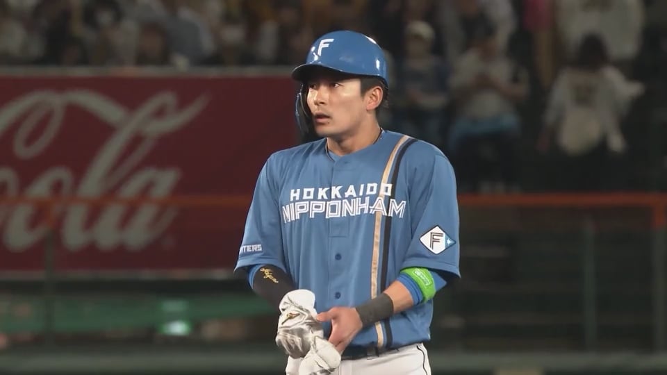 【8回表】ファイターズ・水野達稀 レフトへのタイムリー2ベースヒットを放つ!!  2024年5月29日 阪神タイガース 対 北海道日本ハムファイターズ