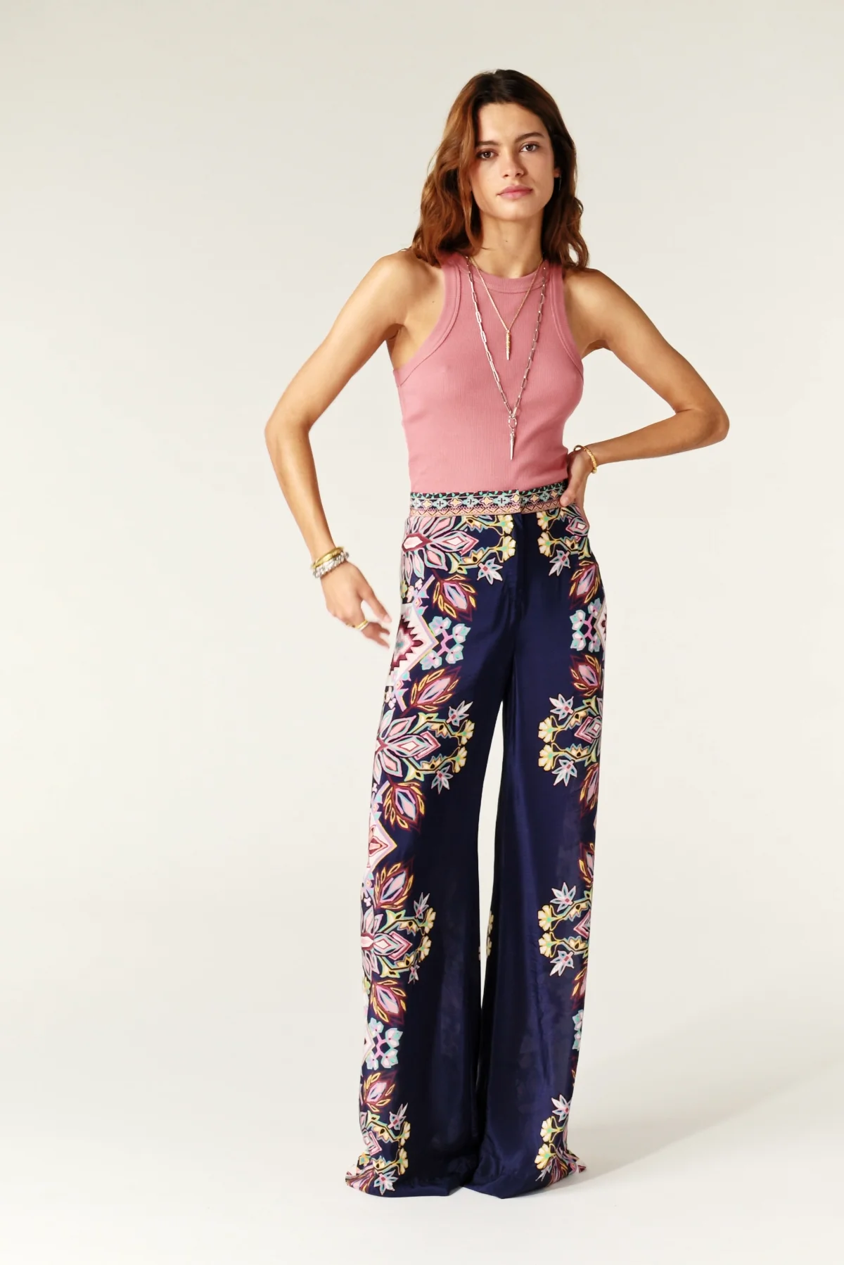 Wide-Leg Pants Lilou Blue // ba&sh US Wide-Leg Pants Lilou Blue // ba&sh US