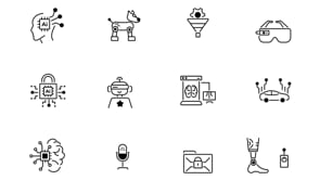 Artificial Intelligence Icons, an Outline Icon by Prosymbols (Thumbnail 7 of 7)