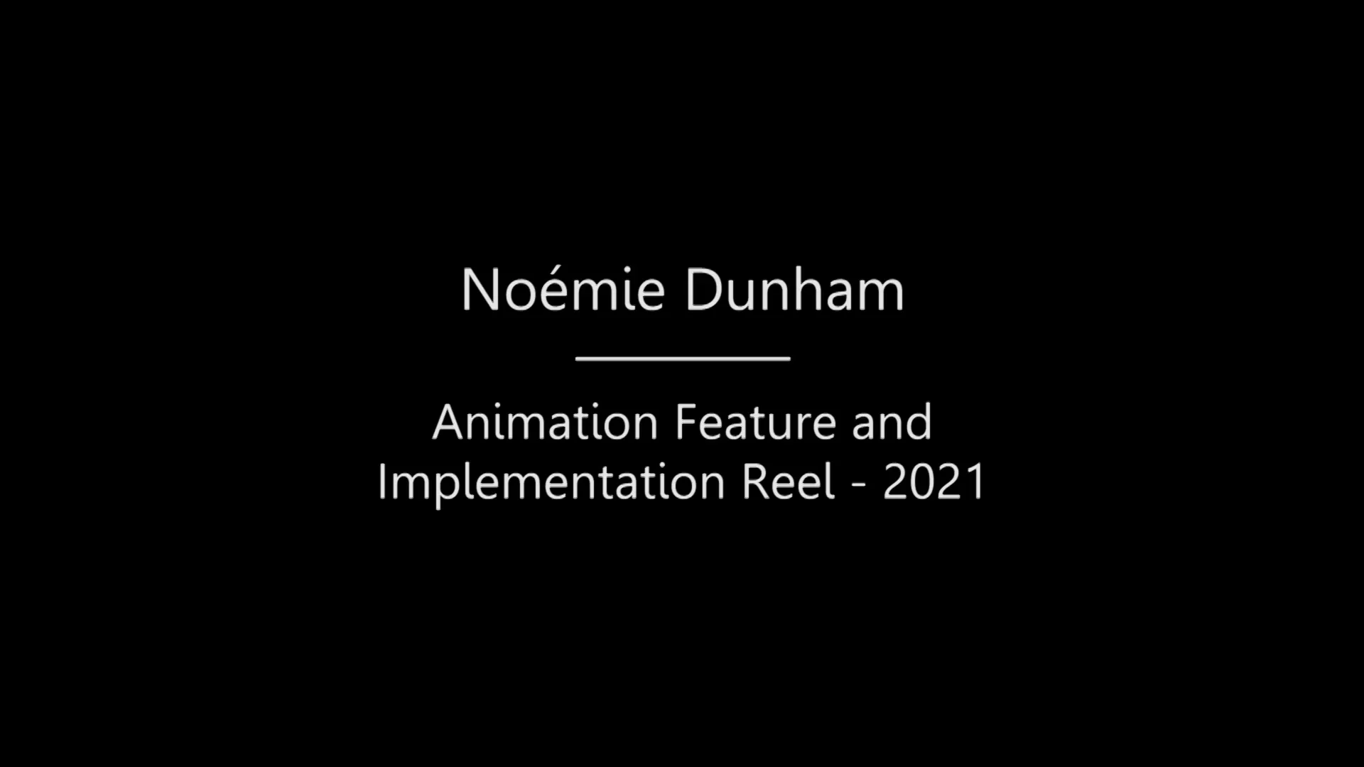 Animation Feature and Implementation Reel - 2021 on Vimeo