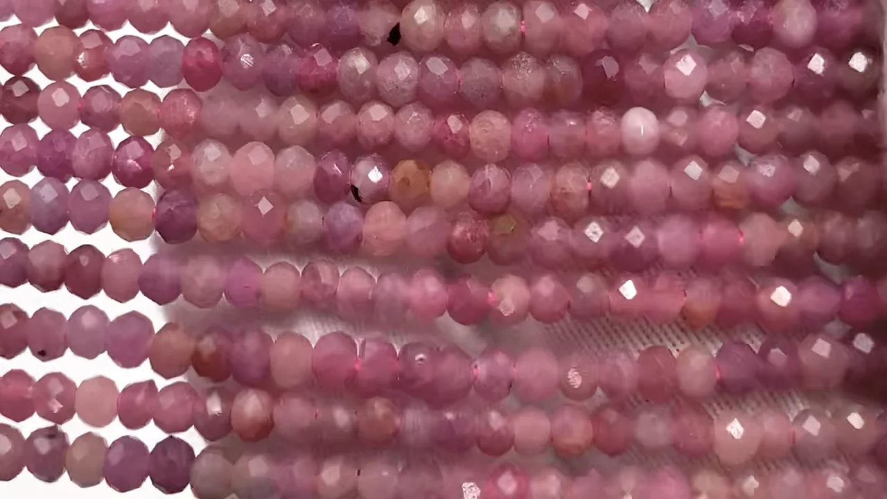 ルビー ボタンカット3×3×2mm ｜天然石ビーズの卸問屋・通販ケンケン