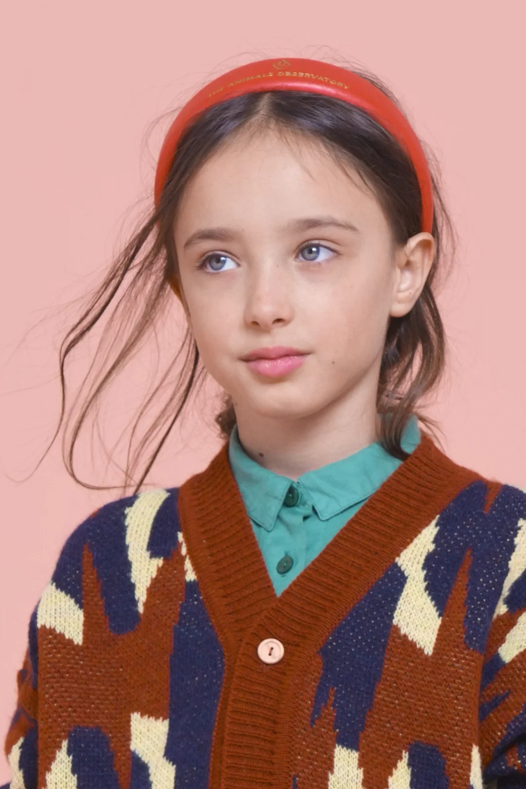 Brown Arty Racoon Cardigan | The Animals Observatory Brown Arty Racoon Cardigan | The Animals Observatory