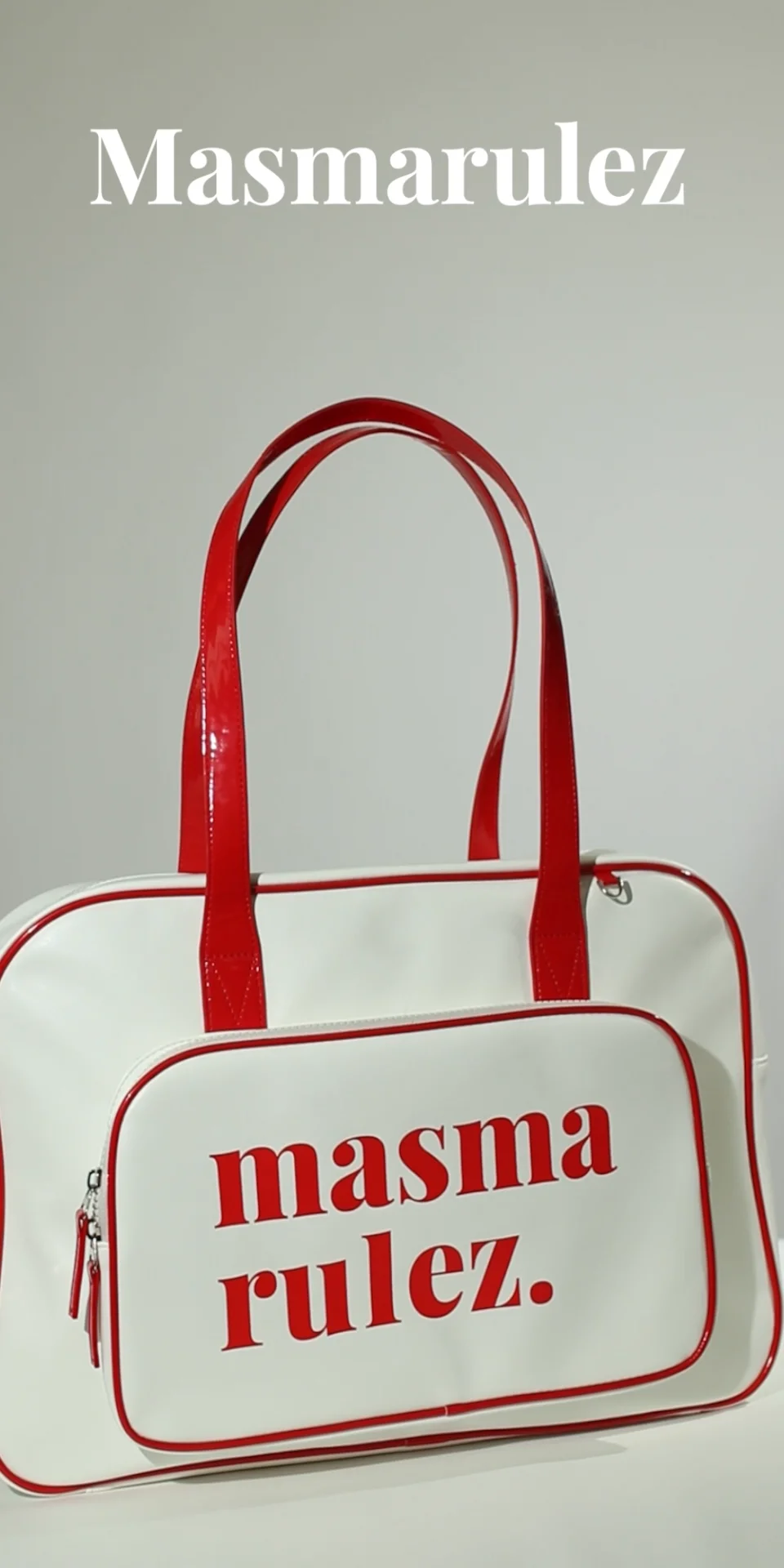 mama square pocket shoulder bag _ cream : Masmarulez [마스마