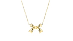 14kt Yellow Gold Bow Necklace