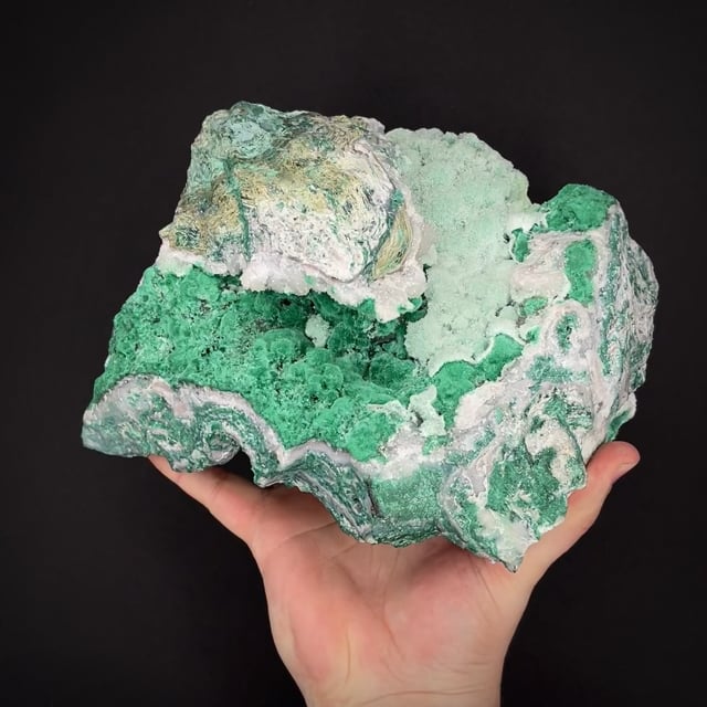 large Malachite and Quartz