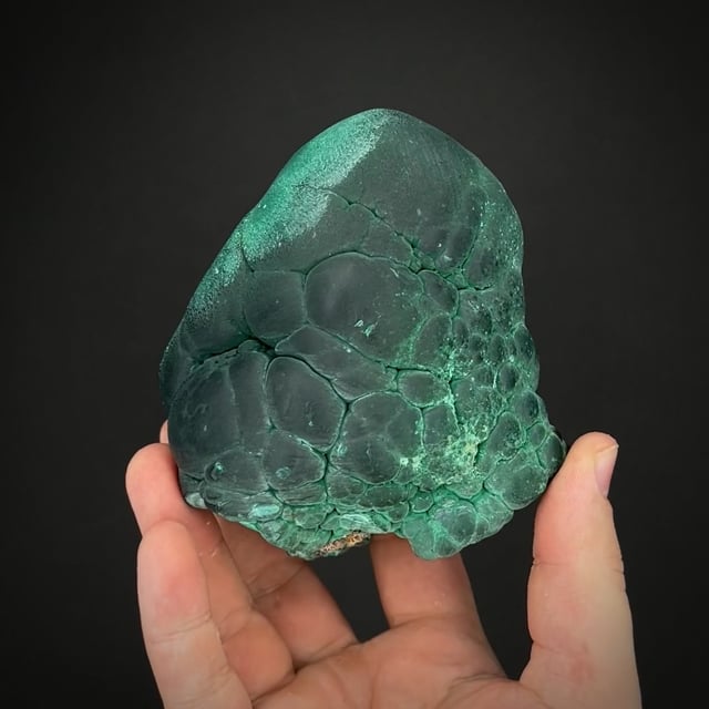 large botyroidal Malachite knob