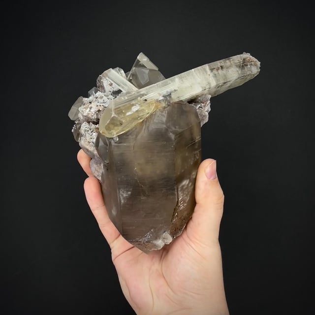 Spodumene, Smoky Quartz, Fluorapatite, etc.