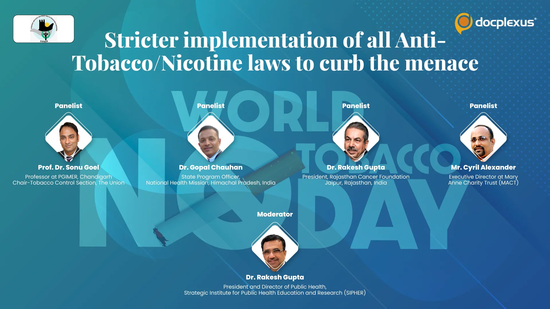 Stricter Implementation of all Anti-tobacco/Nicotine Laws to Curb the Menace