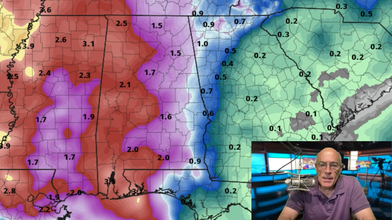 James Spann forecasts some showers for west Alabama today, more ...