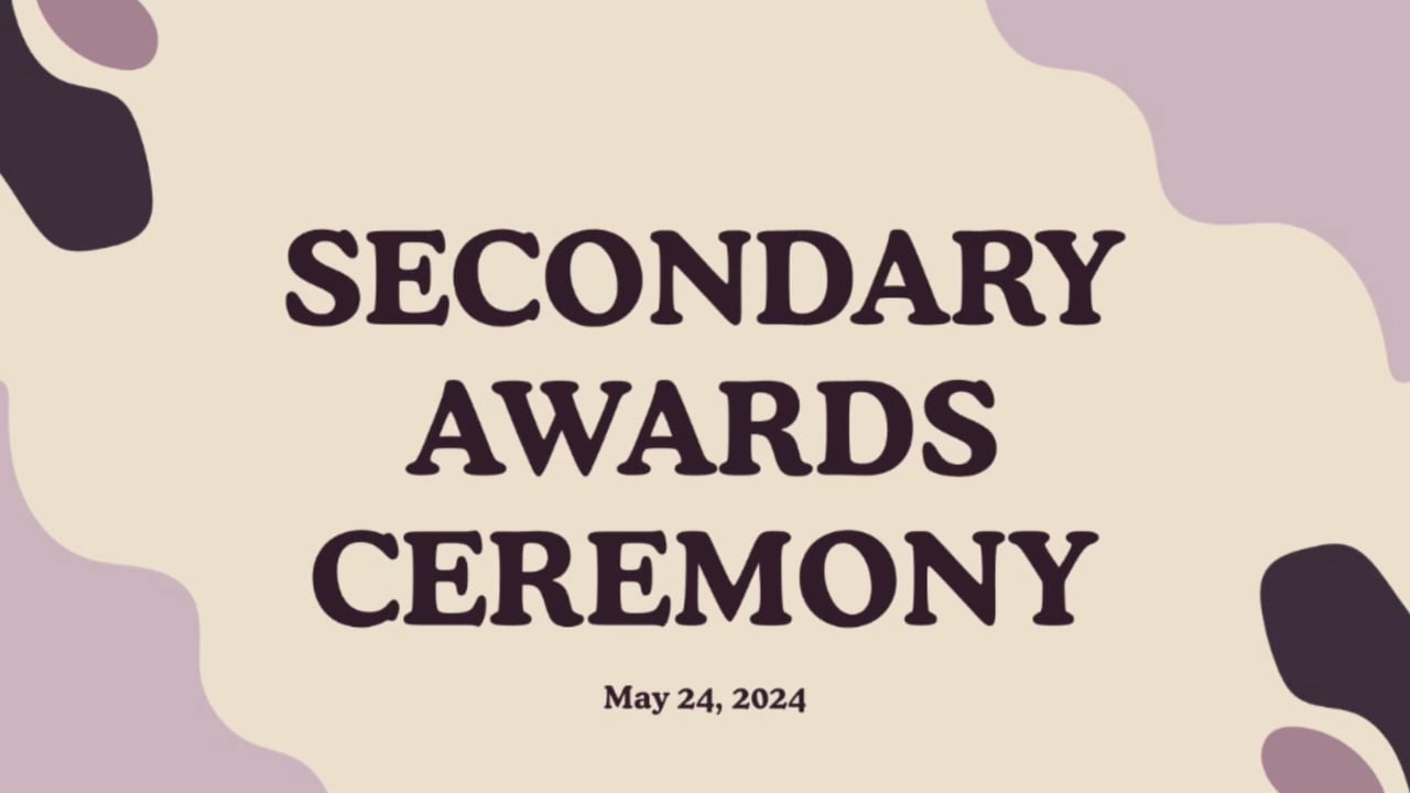 Secondary Awards Ceremony 2024