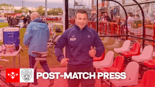 POST-MATCH PRESS: Willie Peters discusses defence, Leigh win and more!