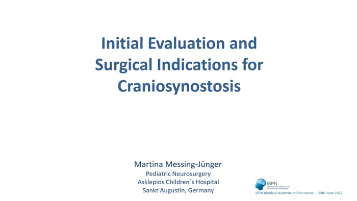 Initial evaluation and surgical indications for craniosynostosis