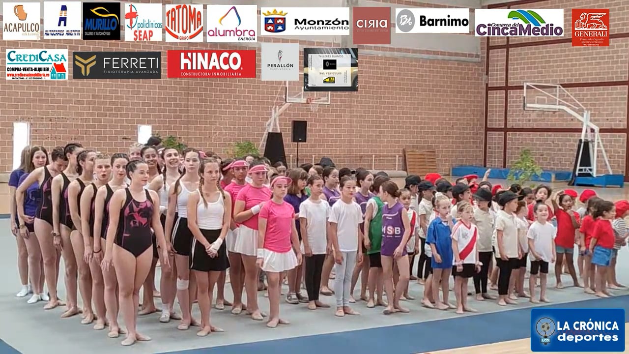 GIMNASIA RÍTMICA   EXHIBICIÓN  FIN DE CURSO  AMPA MONZÓN 3  Y  ESPACIO  RÍTMICA