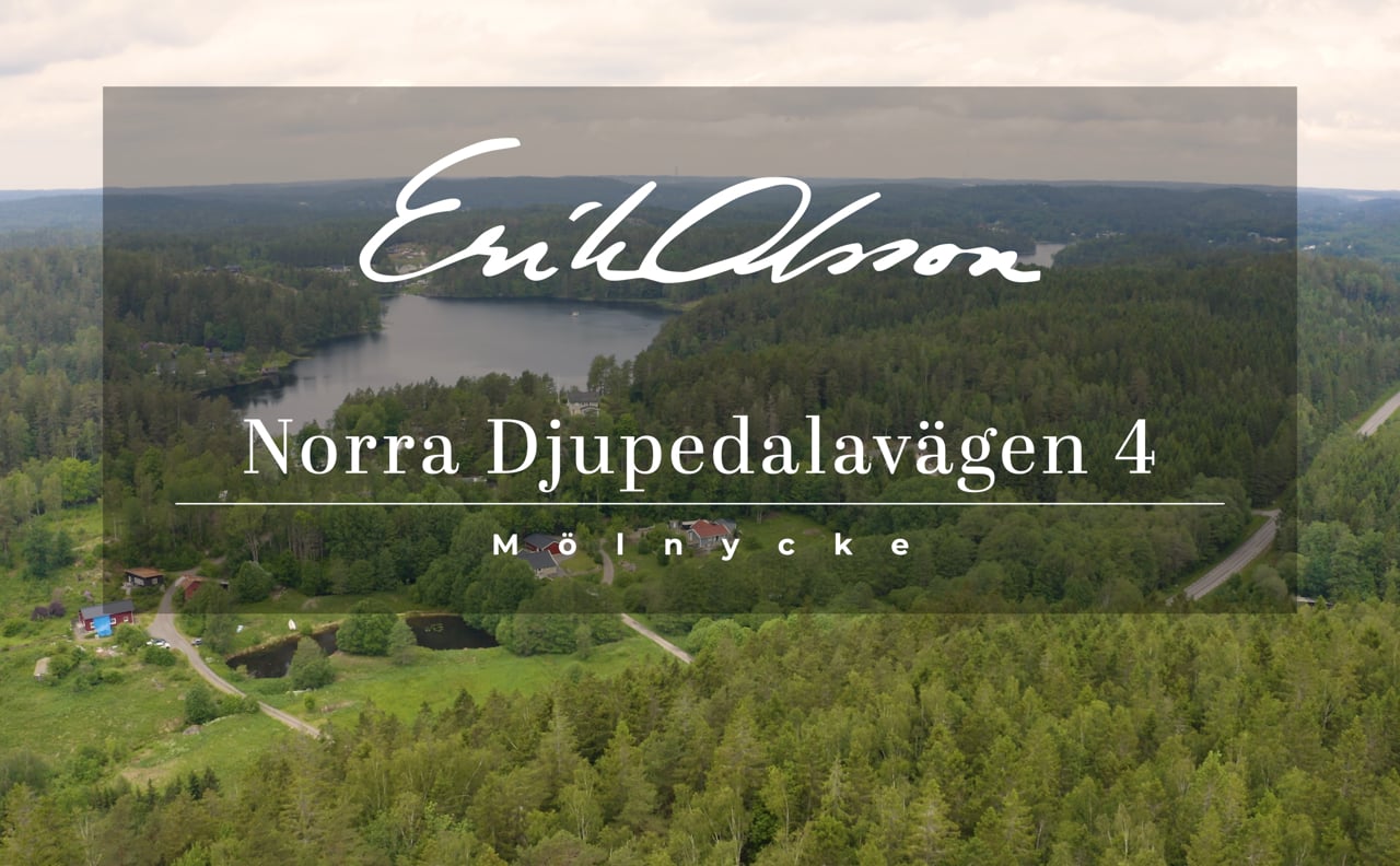 Tomt på Norra Djupedalavägen 2 Dvärred Mölndals kommun - video