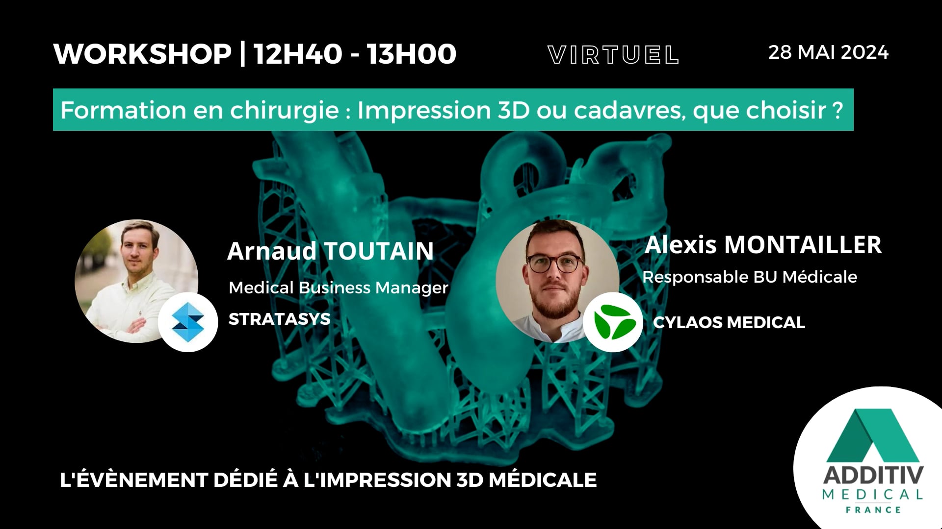 WORKSHOP : formation en chirurgie : Impression 3D ou cadavres, que choisir ?