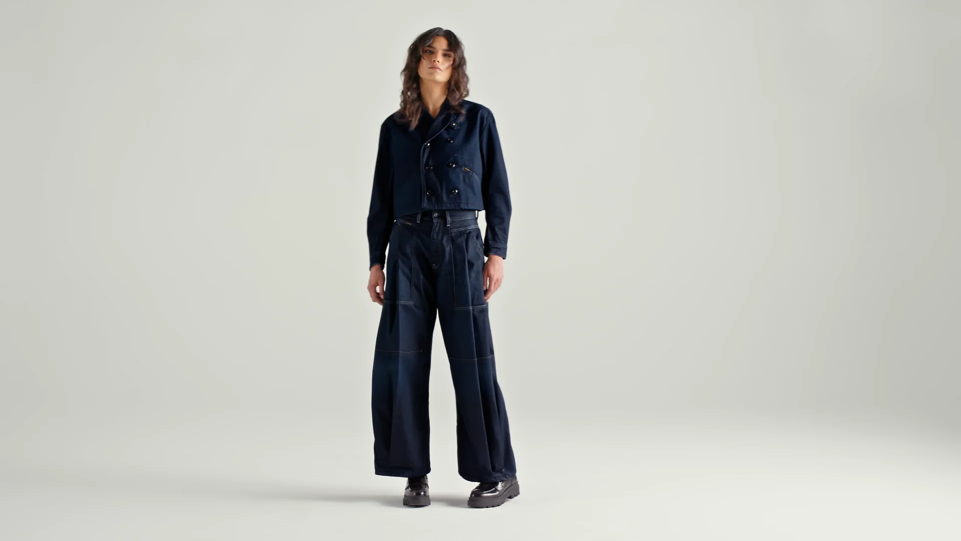 Pleated Jeans | ダークブルー | G-STAR® JP